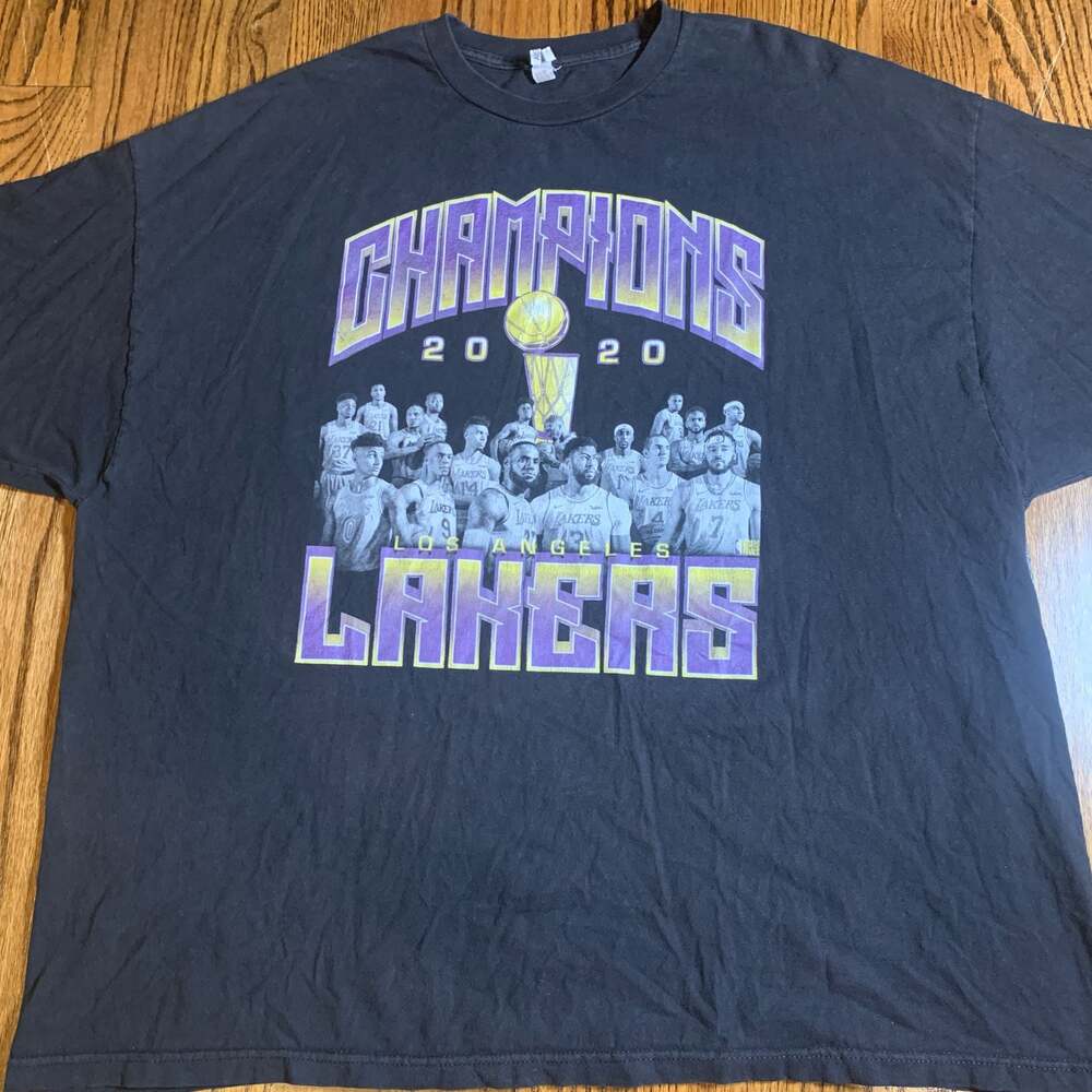 Los Angeles Lakers 2020 NBA Champions Team Graphic T-Shirt 4XL